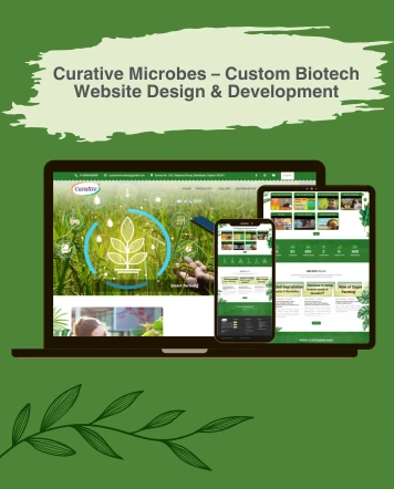 CurativeMicrobes – Microbial Research and Biotech Solutions Website