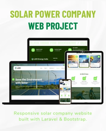 Solar Power Company Web Project